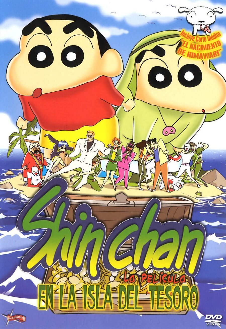 Cartel de Shin Chan en la isla del tesoro - España