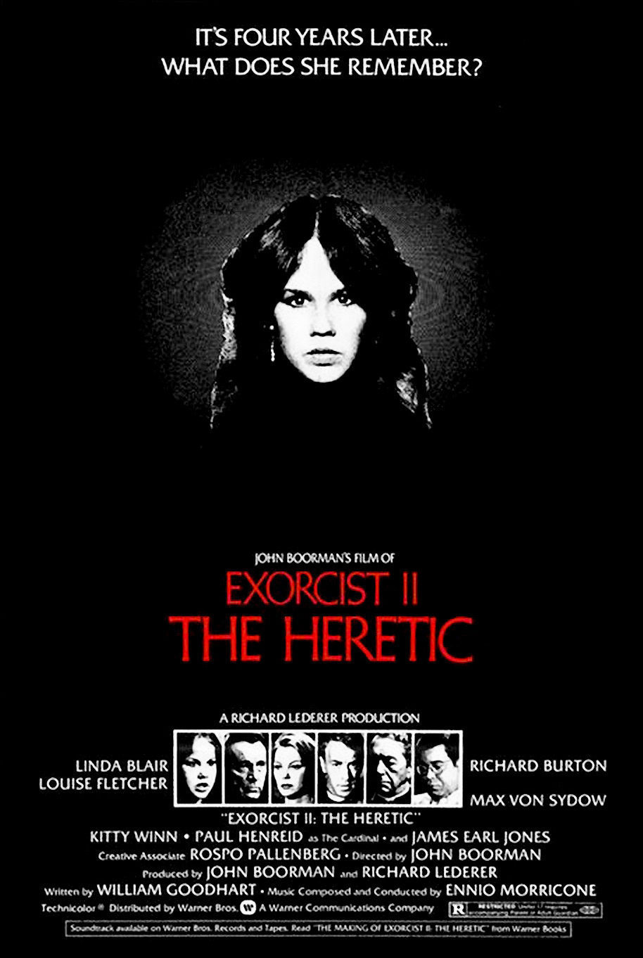 Cartel de El exorcista 2: El hereje - Estados Unidos