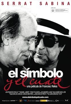 Cartel de Serrat y Sabina: El símbolo y el cuate