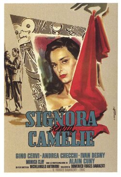 Cartel de La señora sin camelias