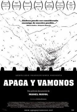 Cartel de Apaga y vámonos