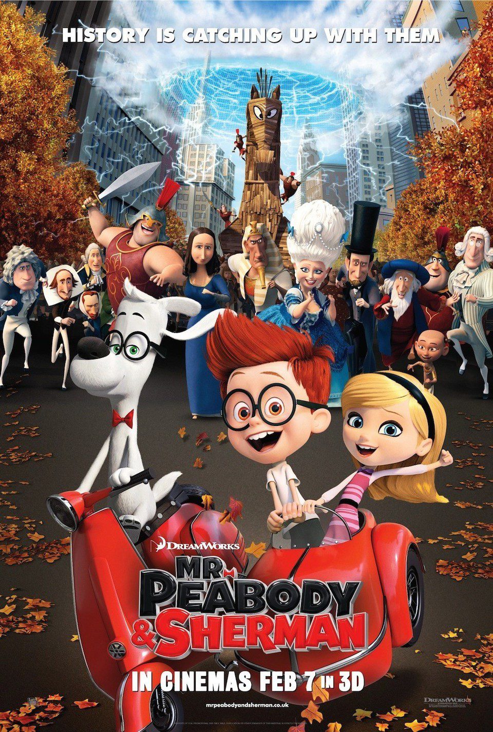 Cartel de Las aventuras de Peabody y Sherman - Reino Unido