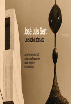 Cartel de J.L. Sert: Un sueño nómada