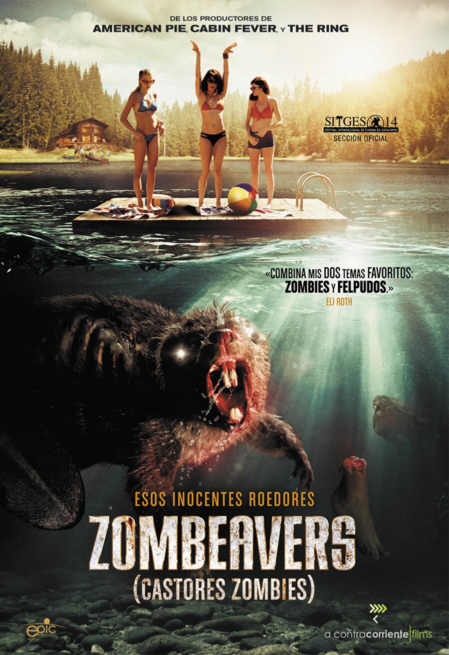 Cartel de Zombeavers (Castores zombies) - España