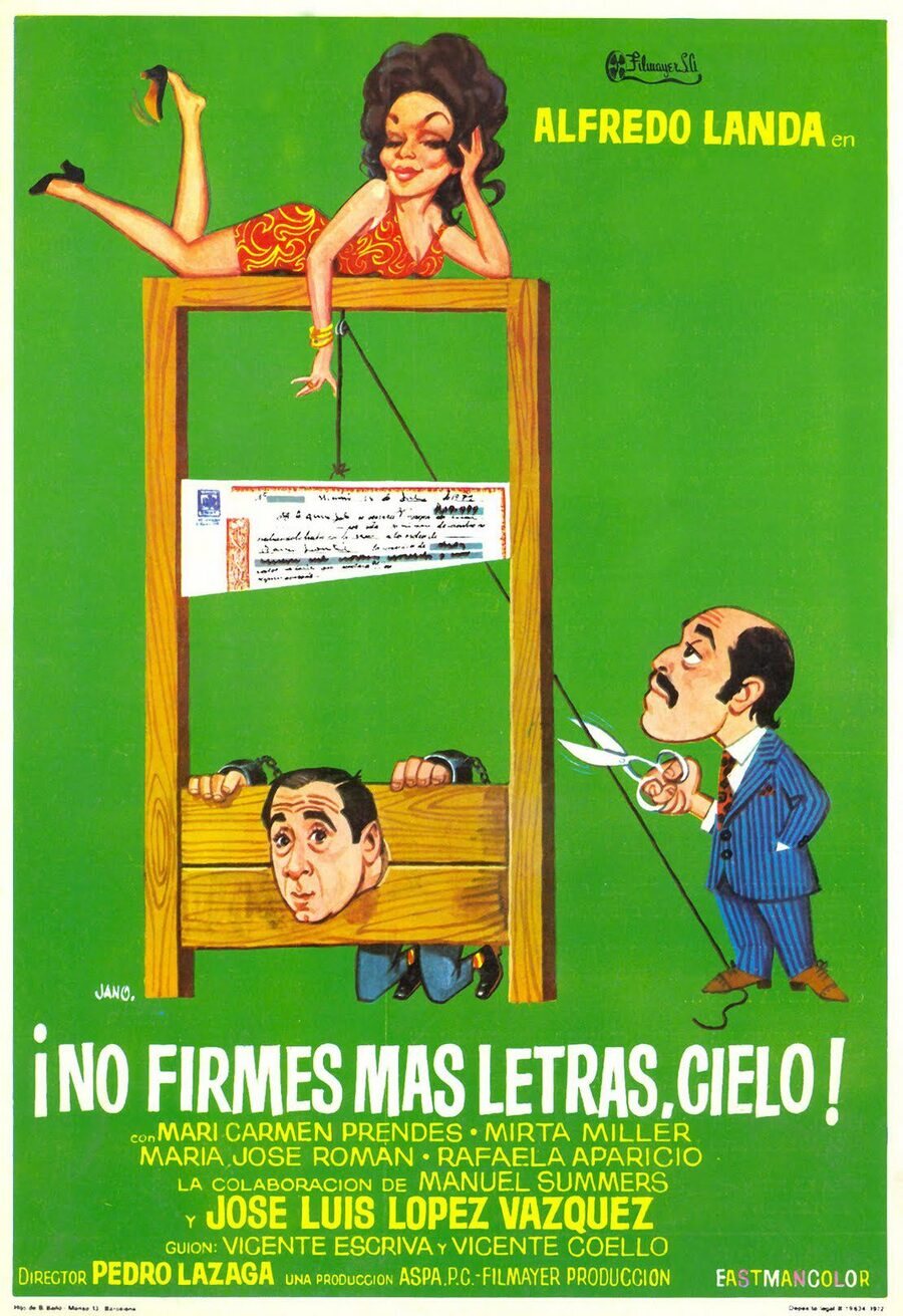 Cartel de ¡No firmes más letras, cielo! - España