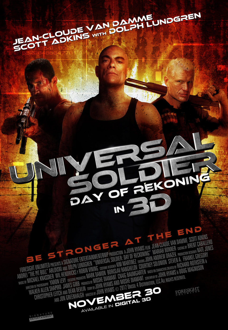Cartel de Soldado Universal 4: El día del juicio final - Estados Unidos