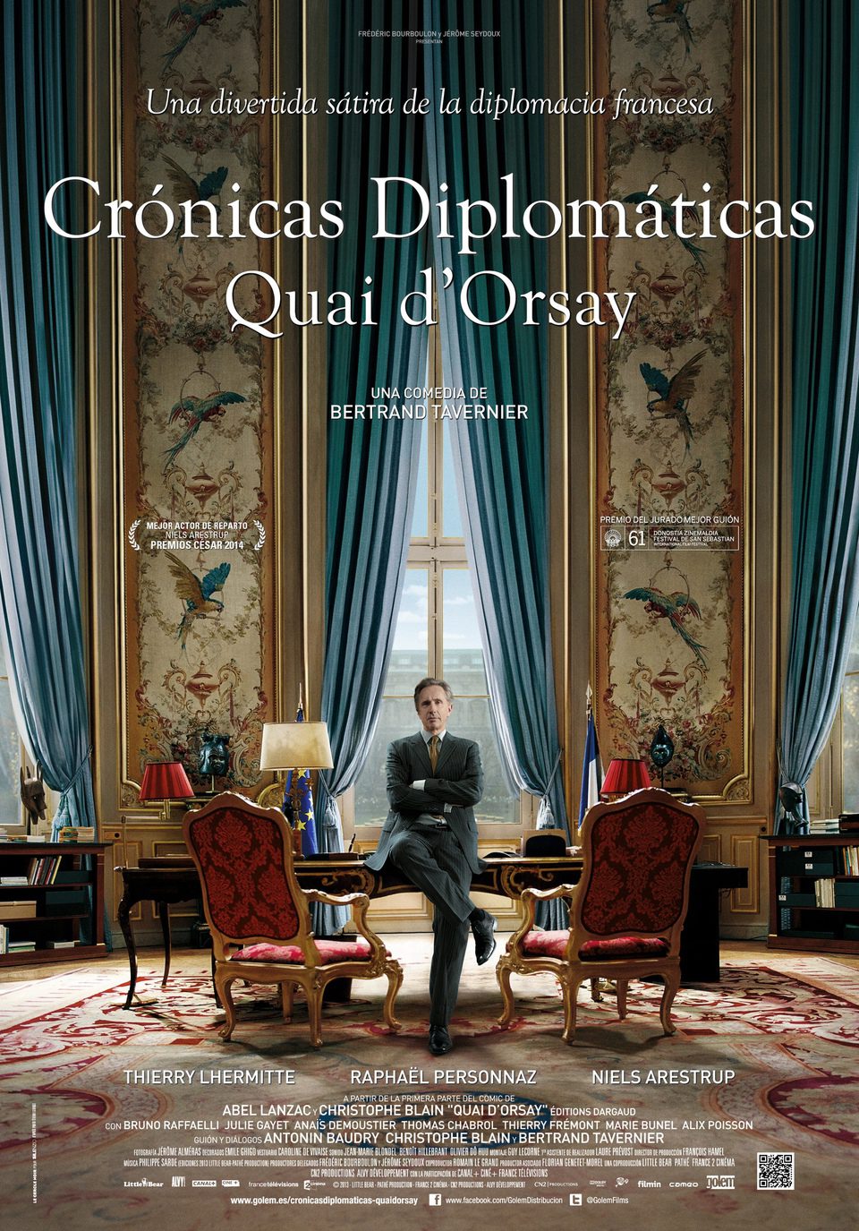 Cartel de Crónicas diplomáticas. Quai d'Orsay - España