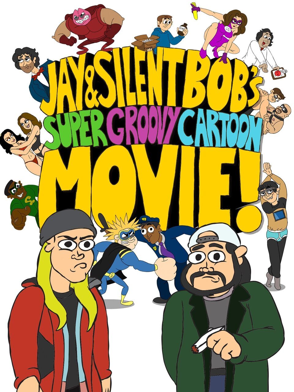 Cartel de Jay and Silent Bob's Super Groovy Cartoon Movie - Estados Unidos