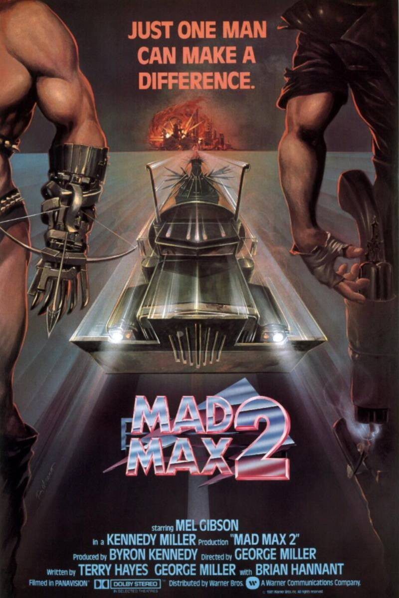 Cartel de Mad Max 2, guerrero de la carretera - Estados Unidos