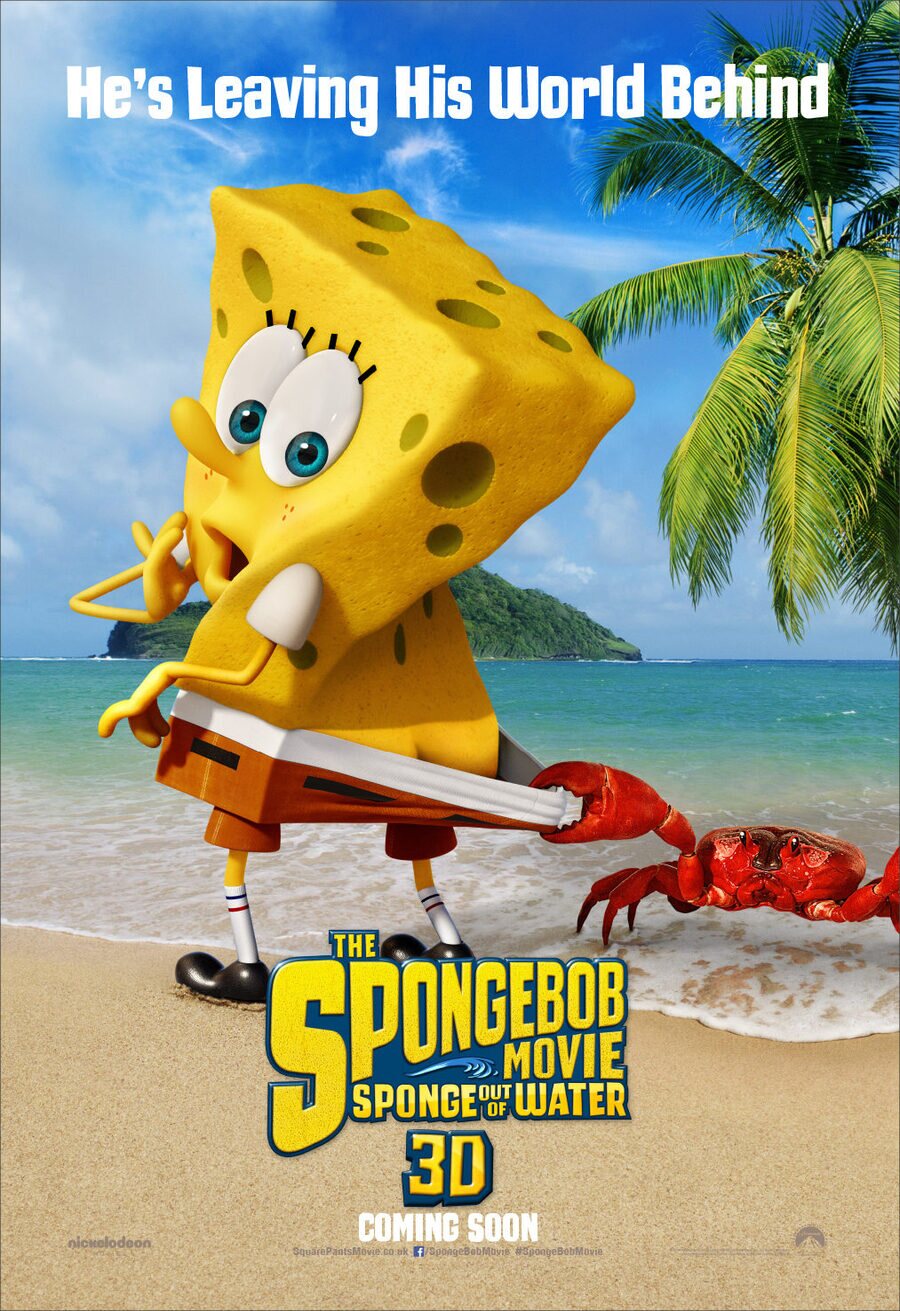 Cartel de Bob Esponja: Un héroe fuera del agua - Estados Unidos