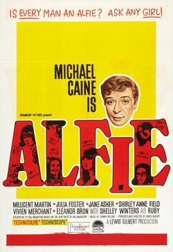 Cartel de Alfie, el seductor irresistible