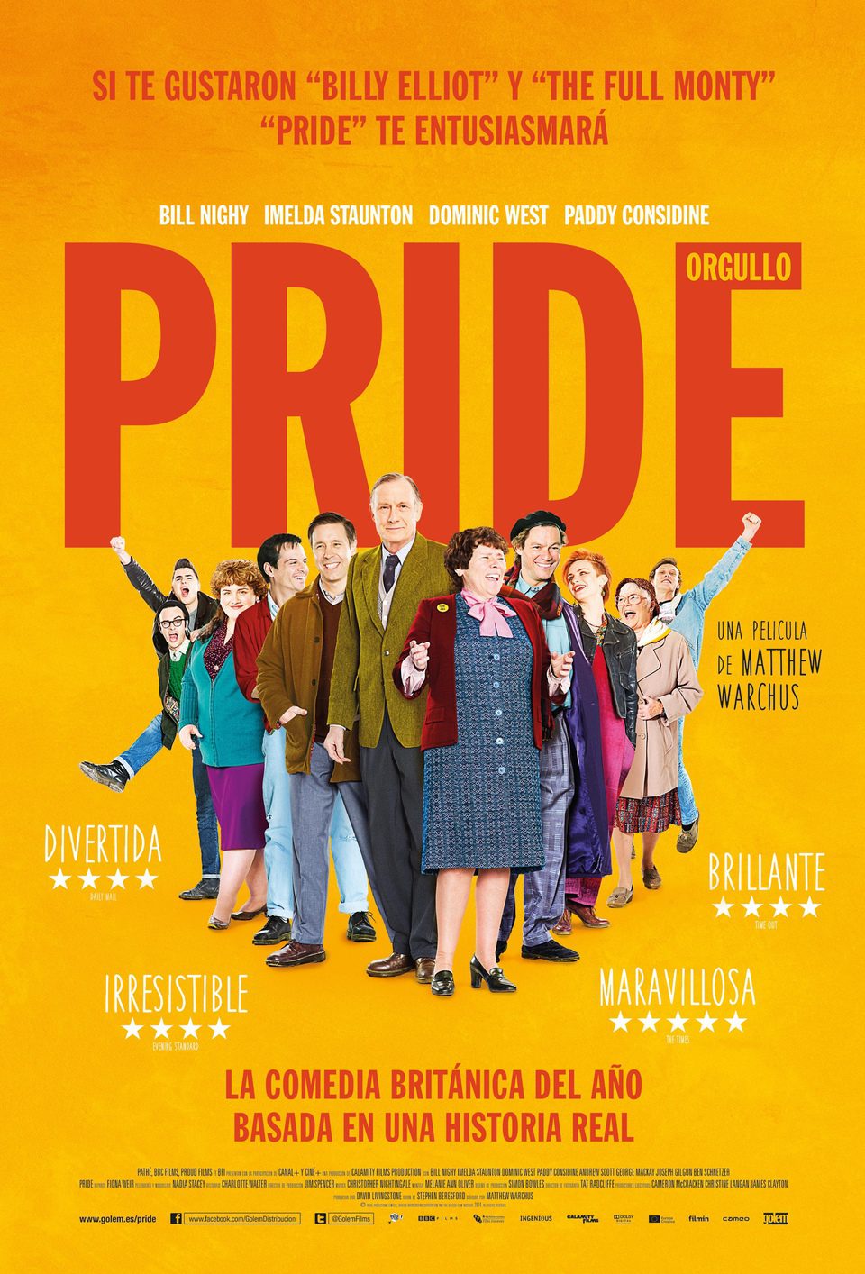 Cartel España de 'Pride: Orgullo y Esperanza'