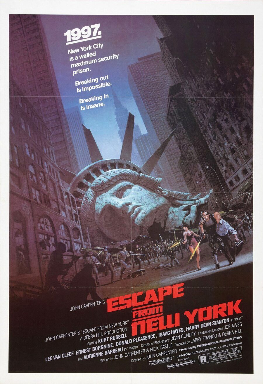 Cartel de 1997: Escape de Nueva York - Estados Unidos