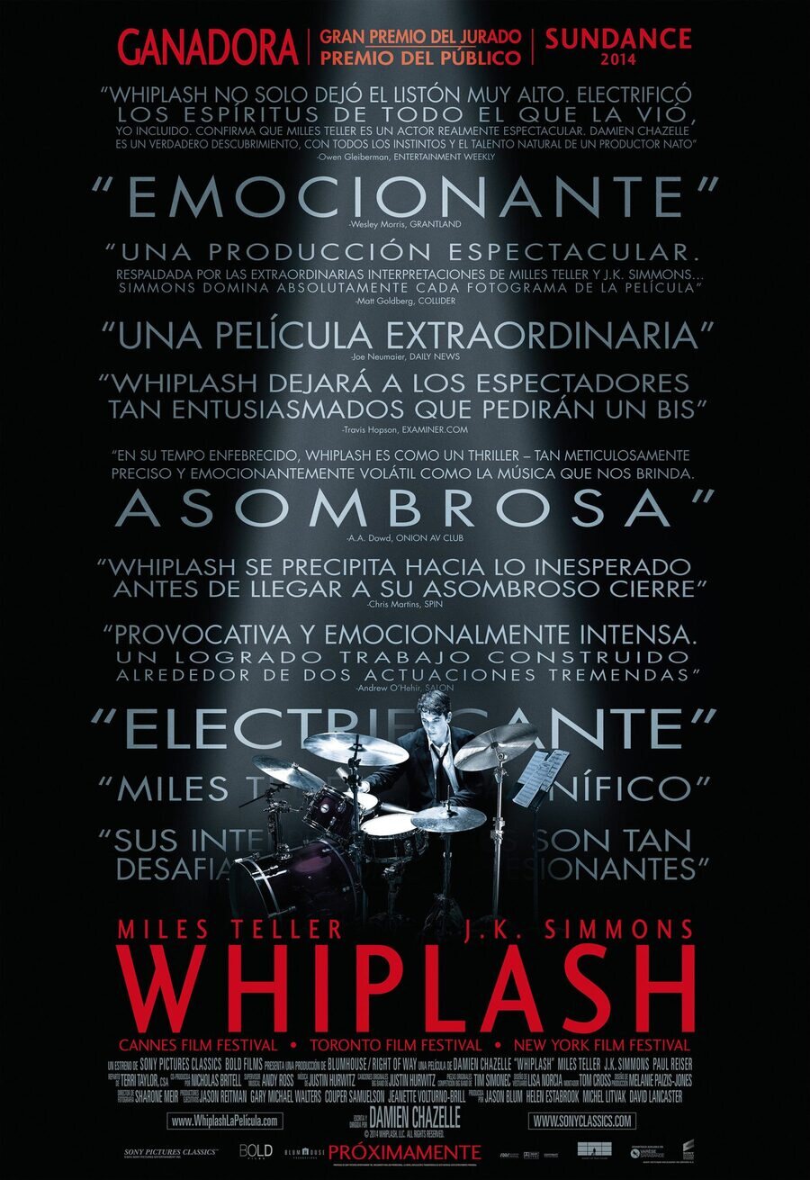 Cartel de Whiplash: Música y obsesión - España