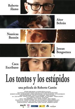 Cartel de Los tontos y los estúpidos