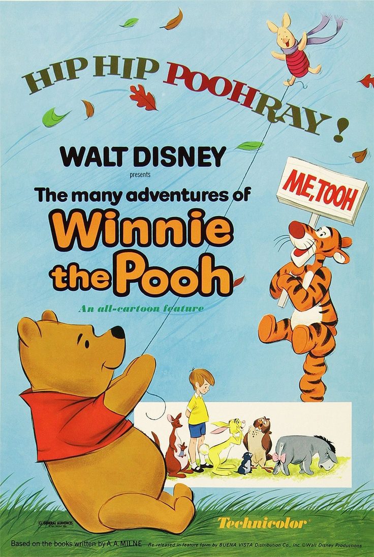 Cartel de Las aventuras de Winnie Pooh - Estados Unidos
