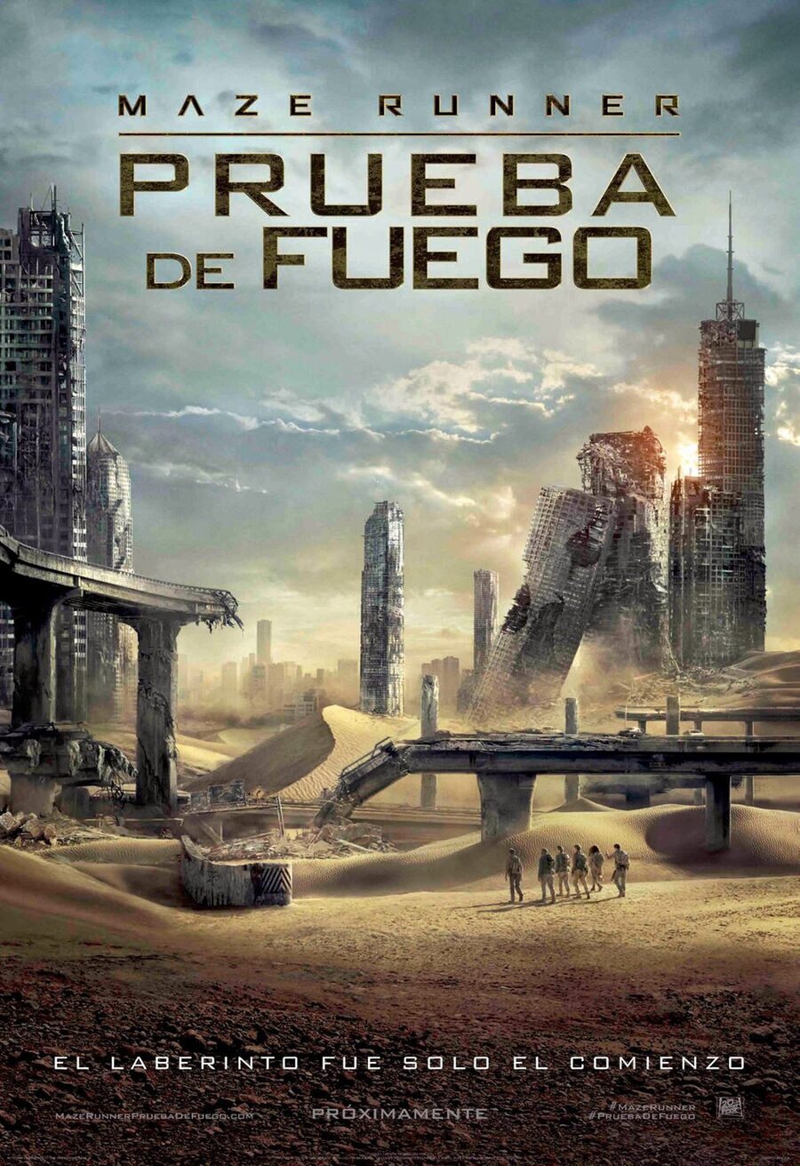 Cartel de Maze Runner: Prueba de Fuego - México