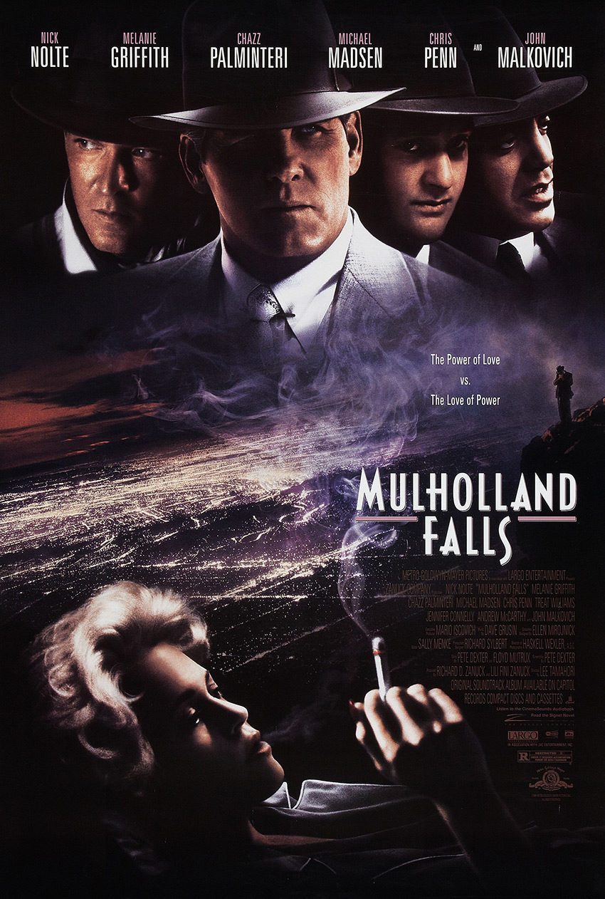 Cartel de Mulholland Falls (La brigada del sombrero) - Estados Unidos