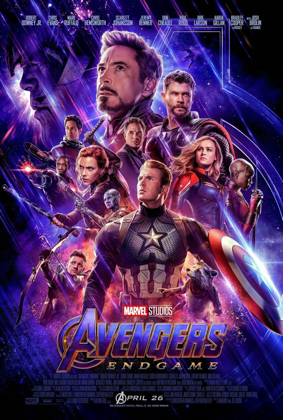 Cartel de Avengers: Endgame - Póster inglés