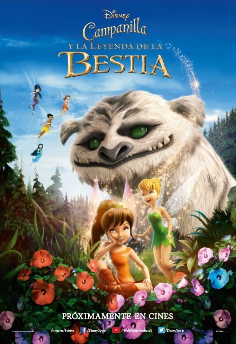 Cartel de Tinker Bell y La Bestia de Nunca Jamás - España