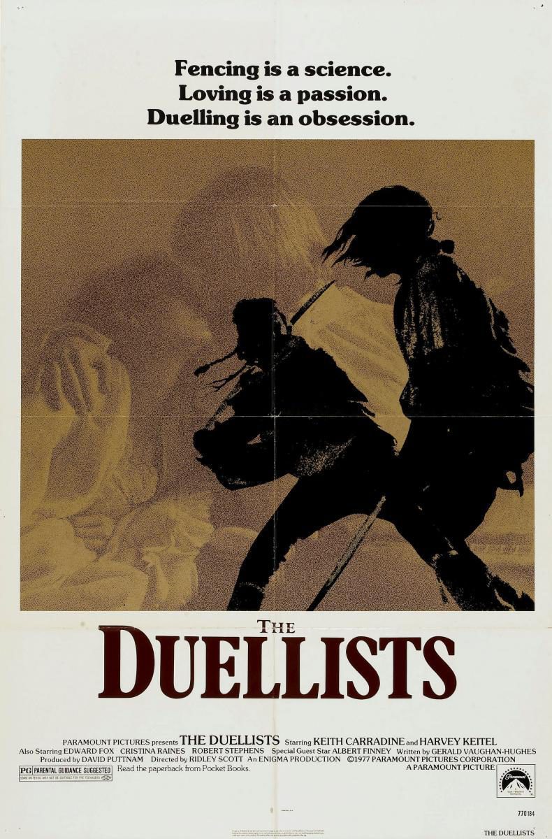 Cartel de Los duelistas - Reino Unido