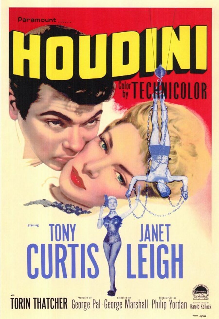 Cartel de El gran Houdini - Estados Unidos