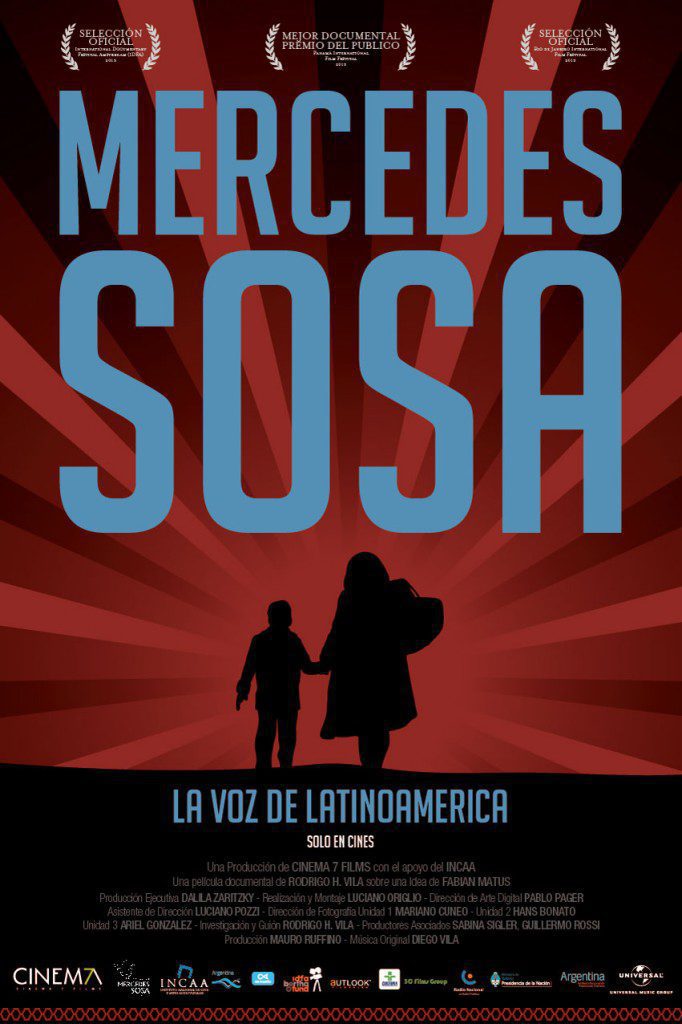 Cartel de Mercedes Sosa: La voz de Latinoamérica - Argentina