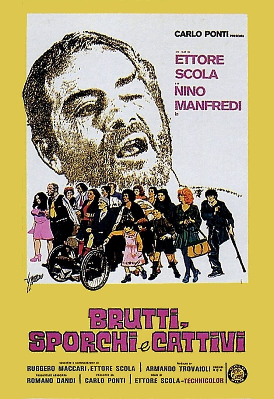 Cartel de Sucios, feos y malos - Italia