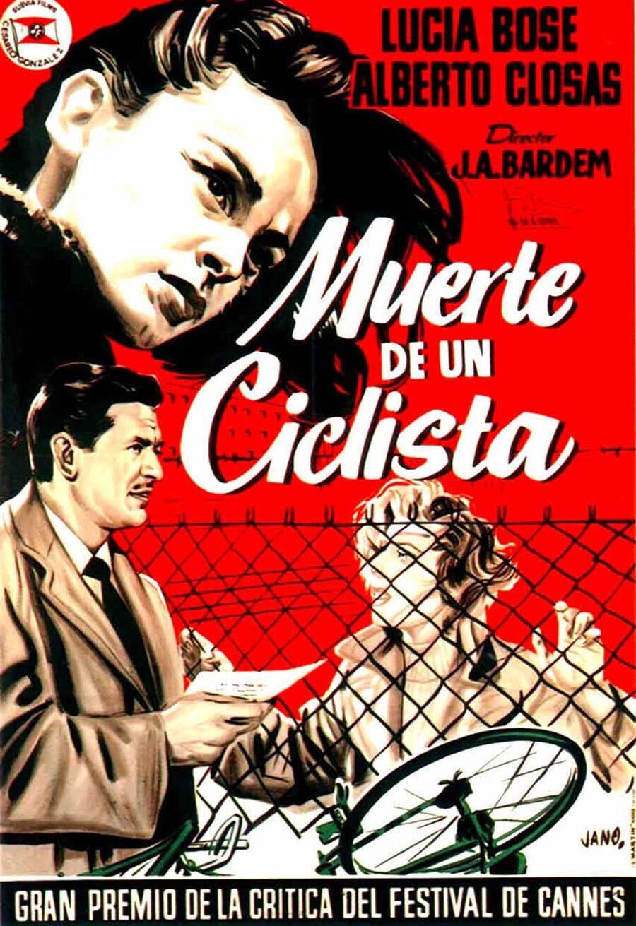 Cartel de Muerte de un ciclista - España
