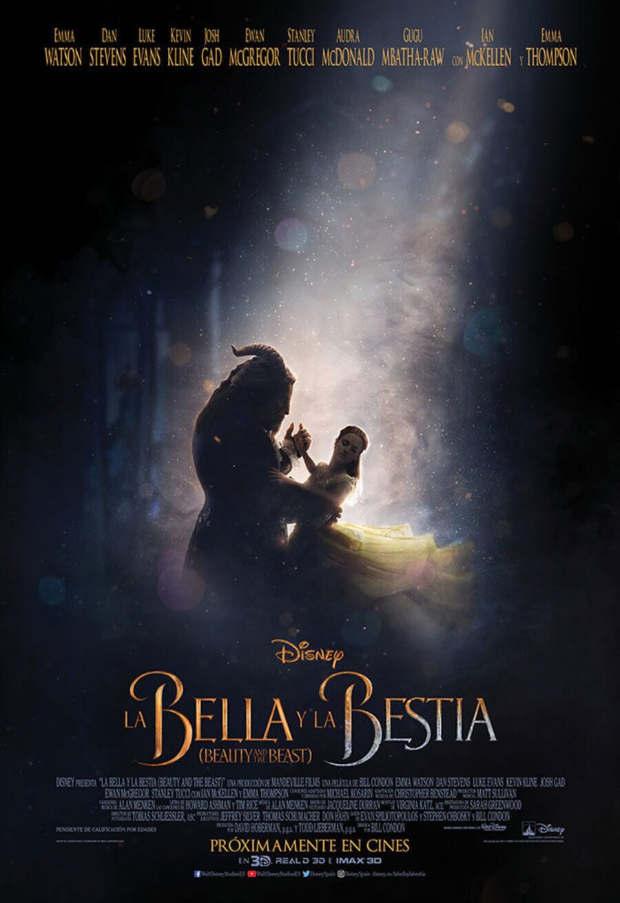 Cartel de La bella y la bestia - España #3