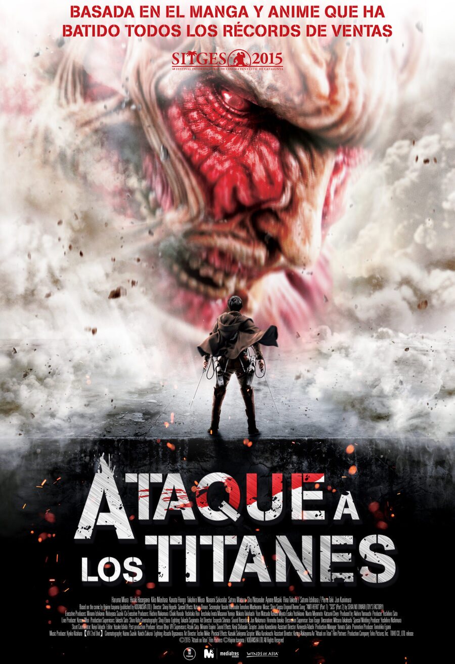 Cartel de Ataque a los titanes - España