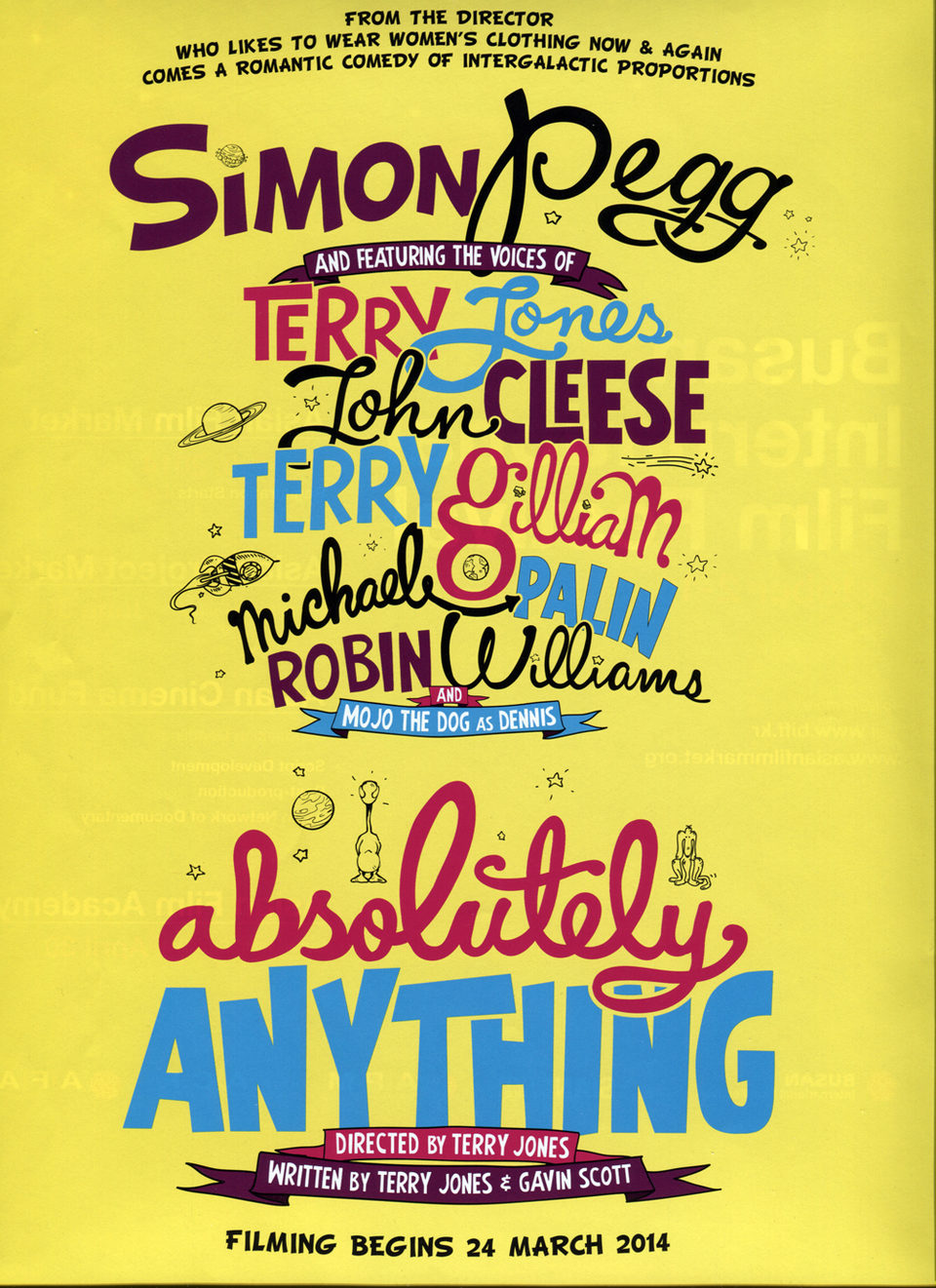 Cartel de Absolutely Anything - Reino Unido