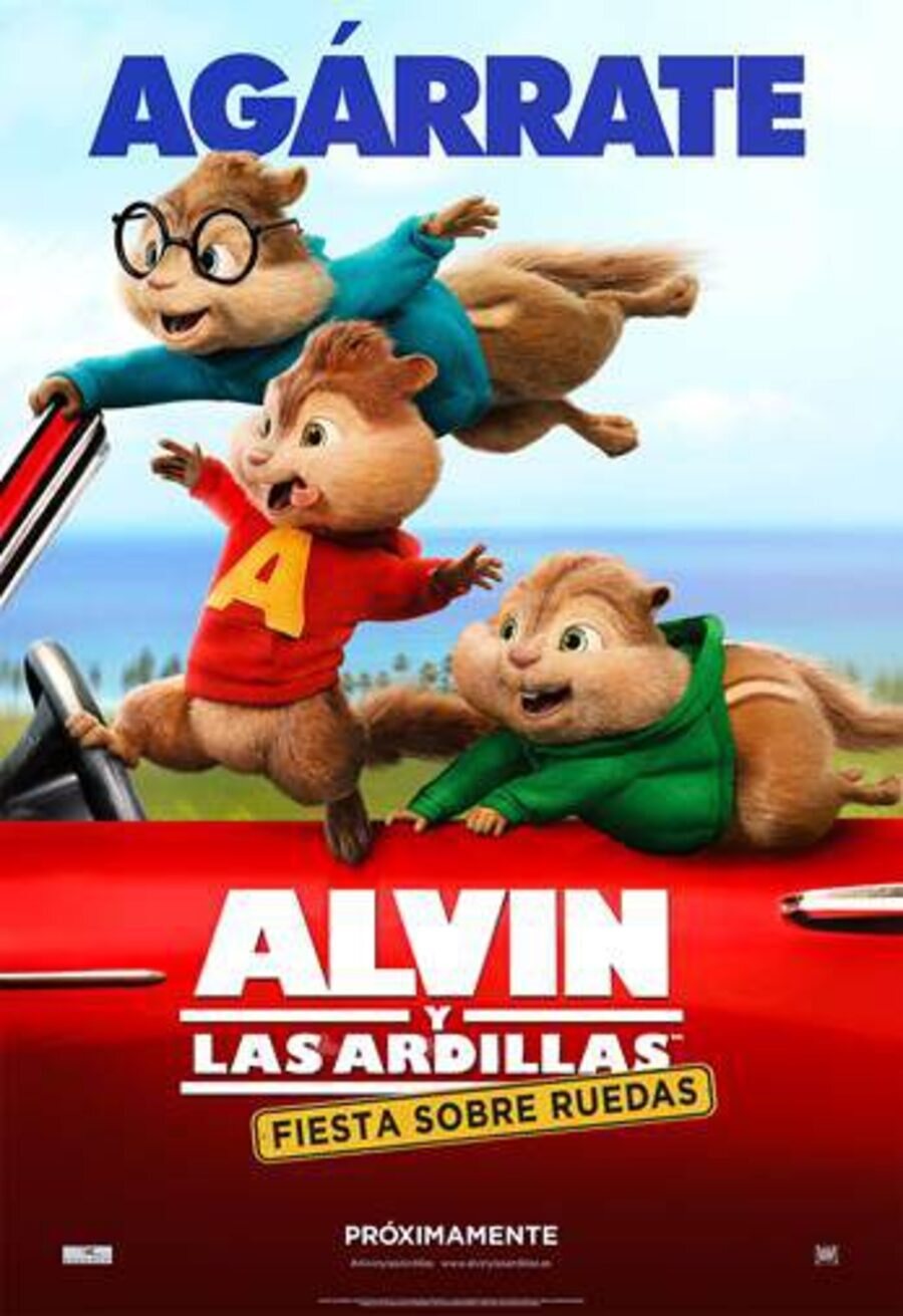 Cartel de Alvin y las Ardillas 4: Aventura Sobre Ruedas - España