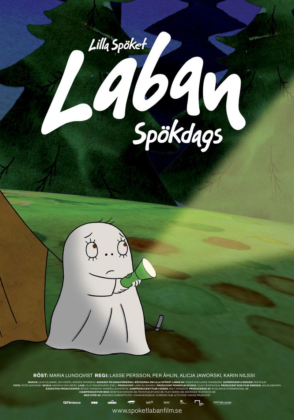 Cartel de Laban the Little Ghost: Spooky Time - Suecia