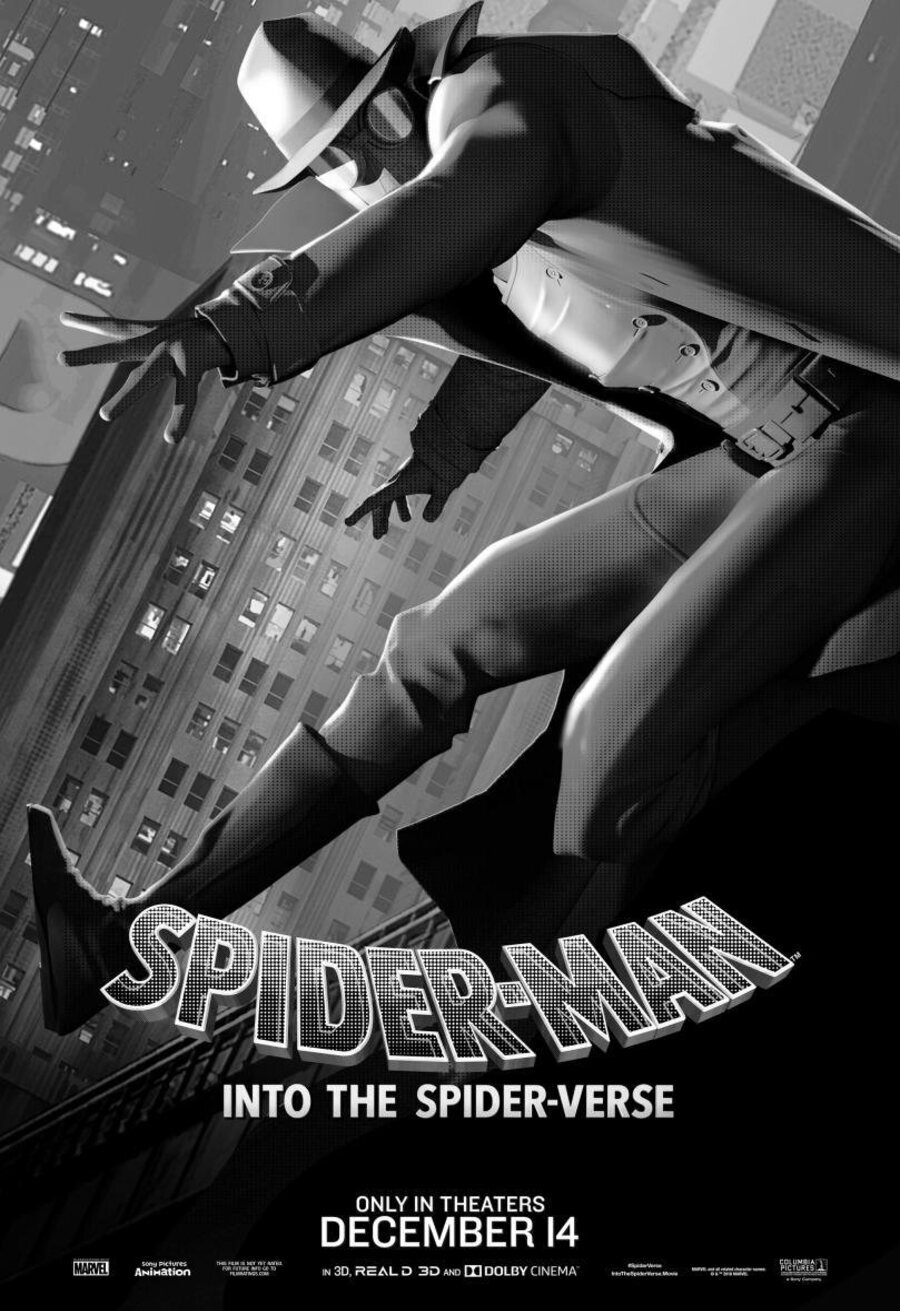 Cartel de Spider-Man: Un Nuevo Universo - Póster Spider-Man Noir