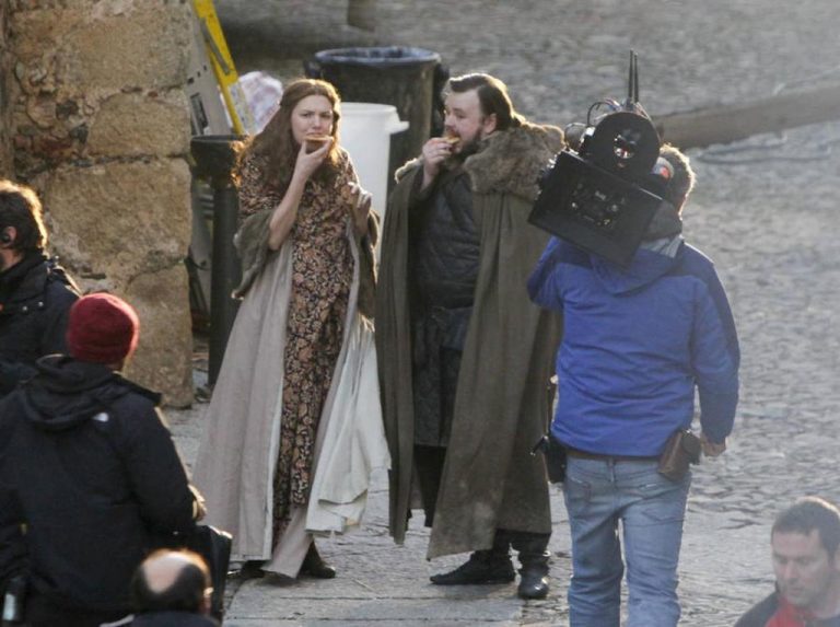 Sam y Gilly en el rodaje de 'Juego de Tronos'
