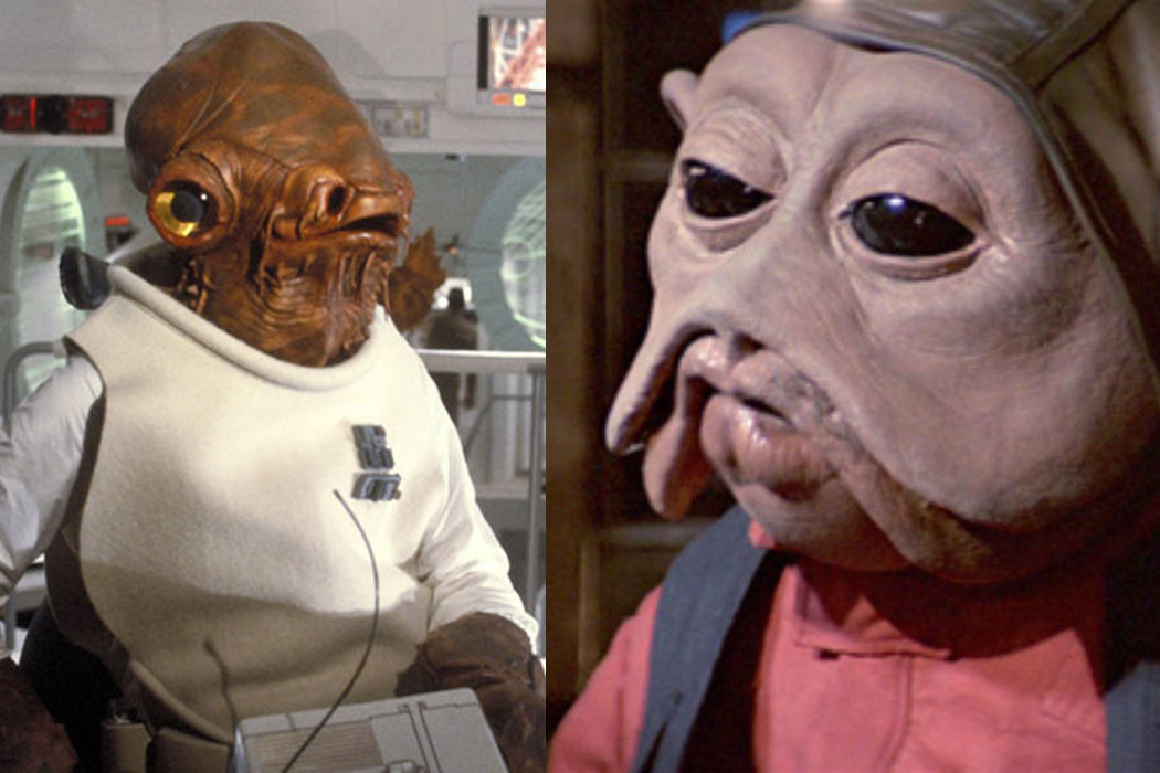 Nien Nunb y el Almirante Ackbar