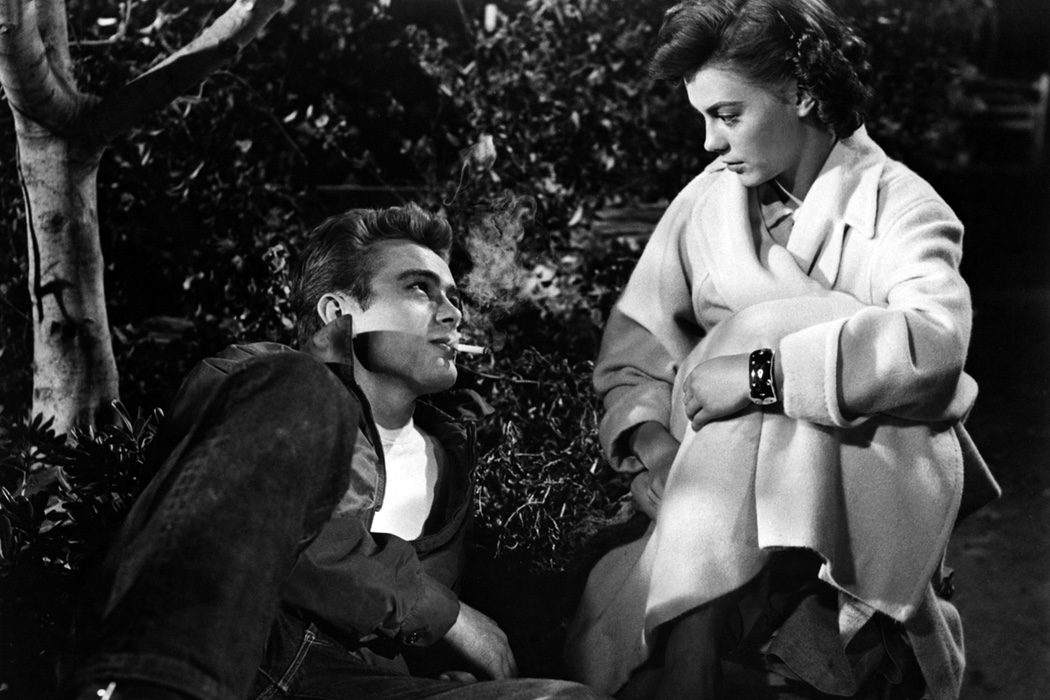 Los rebeldes James Dean y Natalie Wood